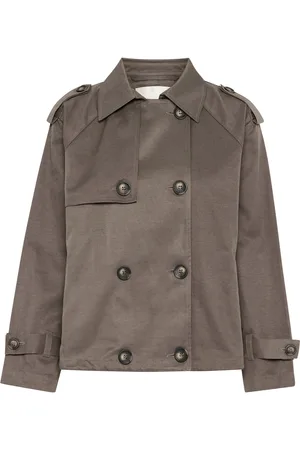 My Essential Wardrobe Miramw Short Trenchcoat Trenchcoat Frakke Khaki Green