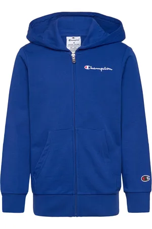 Champion Full Zip Hoodie Sweatshirt Tops Sweatshirts & Hoodies Hoodies Blue