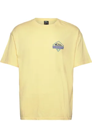 Quiksilver Gh Qs Crystal Jet Ss Sport Men Men Sports Clothes Sport Tops Sport T-Skjorte Yellow