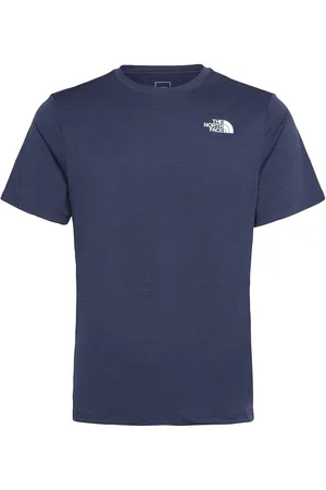 The North Face M 24/7 S/S Tee Reg Designers Men Sports Clothes Sport Tops Sport T-Skjorte Blue