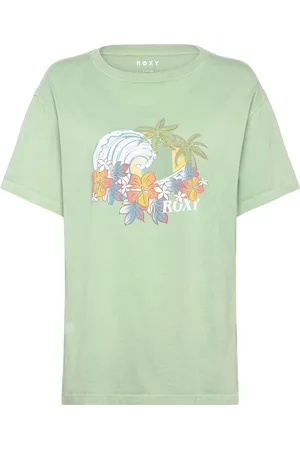 Roxy Sunnyover Enzyme Wash Sport Women Sport Clothing Sports Tops & T-shirts Sport T-Skjorte Green