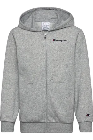 Champion Full Zip Hoodie Sweatshirt Tops Sweatshirts & Hoodies Hoodies Grey