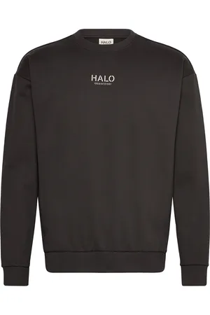 Black Halo Graphic Crew 02 Tops Sweatshirts & Hoodies Sweatshirts Black