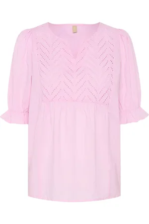 Culture Cumuxi Toril Blouse Tops Blouses Short-sleeved Pink