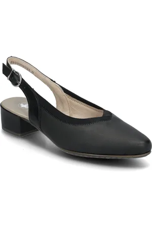 Rieker 47063-00 Shoes Sling Backs Heeled Slingbacks Black