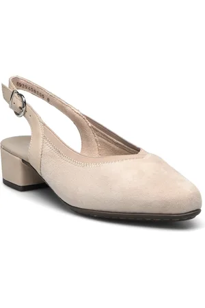 Rieker 47063-00 Shoes Sling Backs Heeled Slingbacks Beige