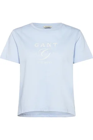GANT Reg Graphic Ss T-Shirt Tops T-shirts & Tops Short-sleeved Blue