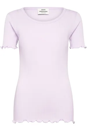 Mads Norgaard Pointella Trixy Tee Tops T-shirts & Tops Short-sleeved Purple