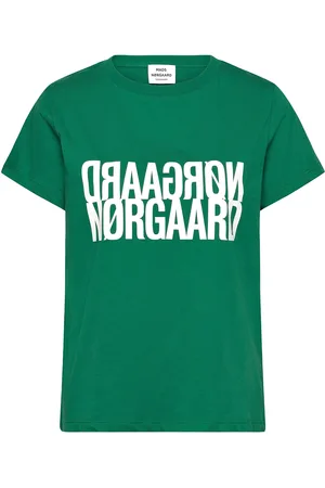 Mads Norgaard Single Organic Trenda P Tee Tops T-shirts & Tops Short-sleeved Green