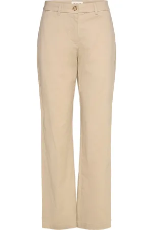 GANT Regular Chinos Bottoms Trousers Chinos Beige