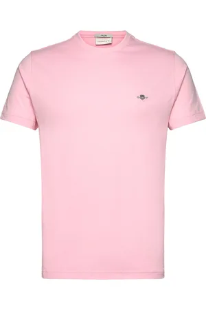 GANT Slim Shield Ss T-Shirt Tops T-Kortærmet Skjorte Pink