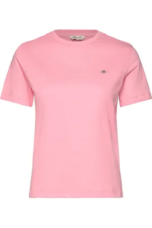 GANT Reg Shield Ss T-Shirt Tops T-shirts & Tops Short-sleeved Pink