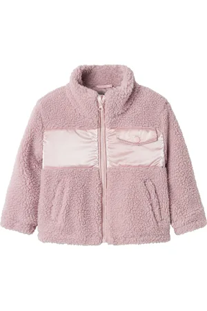 NAME IT Nmfmiffi Teddy Jacket Outerwear Fleece Outerwear Fleece Jackets Pink