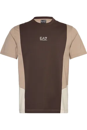EA7 T-Shirt Tops T-Kortærmet Skjorte Brown