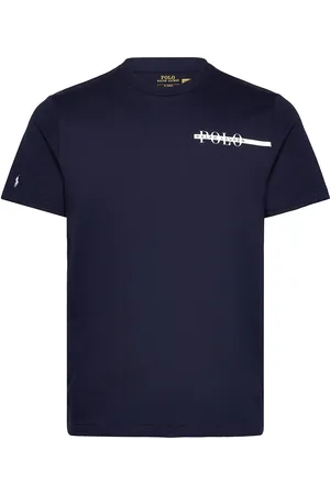 Ralph Lauren Cotton Blend-Lng-Top Tops T-Kortærmet Skjorte Navy
