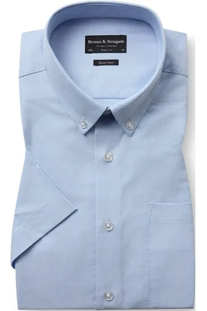 Bruun & Stengade Bs Giron Modern Fit Shirt Tops Shirts Business Shirts Blue