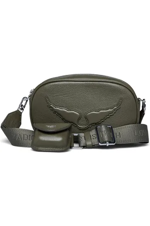Zadig & Voltaire Rock With You Grained Leather Bags Crossbody Bags Green