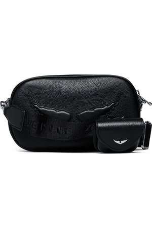 Zadig & Voltaire Rock With You Grained Leather Bags Crossbody Bags Black