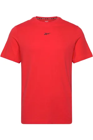 Reebok Athlete Tee Sport Men Sports Clothes Sport Tops Sport T-Skjorte Red