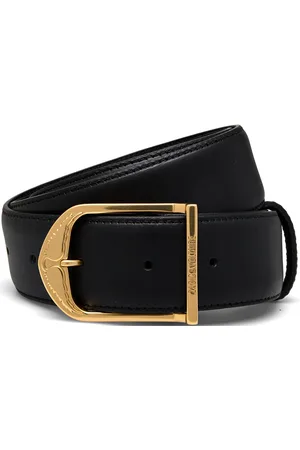 Zadig & Voltaire Rise 35Mm Natural Leather Bælte Black