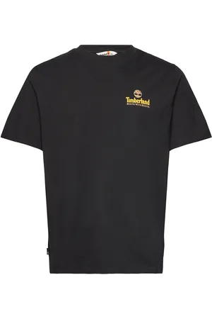 Timberland Illustrated Tree Logo Back Graphic Tee Tops T-Kortærmet Skjorte Black