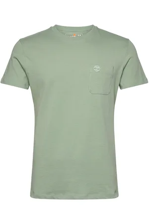 Timberland Chest Pocket Short Sleeve Tee Designers T-Kortærmet Skjorte Green