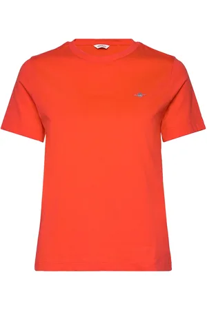 GANT Reg Shield Ss T-Shirt Tops T-shirts & Tops Short-sleeved Orange