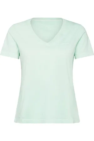 GANT Reg Sunfaded Ss V-Neck T-Shirt Tops T-shirts & Tops Short-sleeved Green