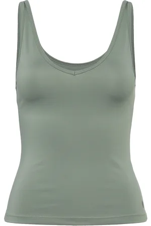 Björn Borg Ace Deep V Neck Tank Top Sport Women Sport Clothing Sports Tops & T-shirts Sport Tank Tops Green