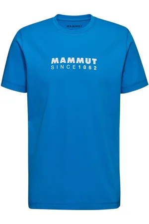 Mammut Core T-Shirt Men Logo Sport Men Men Sports Clothes Sport Tops Sport T-Skjorte Blue