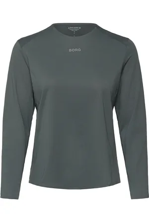 Björn Borg Borg Running Feather Long Sleeve T-Shirt Sport Women Sport Clothing Sports Tops & T-shirts Sport Long Sleeve Tops Khaki Green