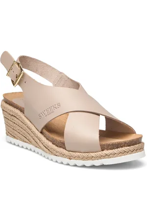 Sweeks Selma Sandal Med Hæl Beige