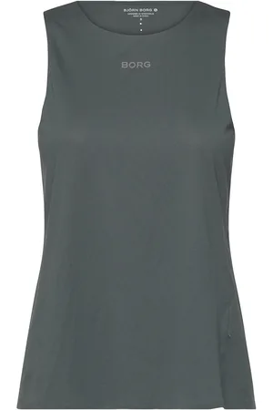 Björn Borg Borg Running Feather Tank Sport Women Sport Clothing Sports Tops & T-shirts Sport Tank Tops Khaki Green