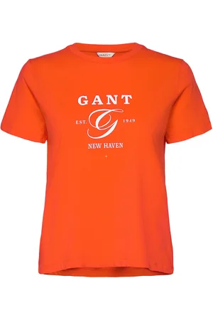 GANT Reg Graphic Ss T-Shirt Tops T-shirts & Tops Short-sleeved Orange