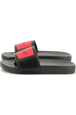 HUGO BOSS Aqua Slides Shoes Summer Shoes Pool Sliders Black