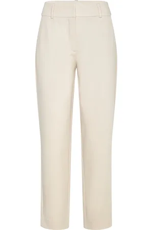 Fiveunits Kaisafv Bottoms Trousers Suitpants Cream