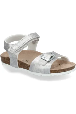 Geox J Adriel Girl C Shoes Summer Shoes Sandals Silver