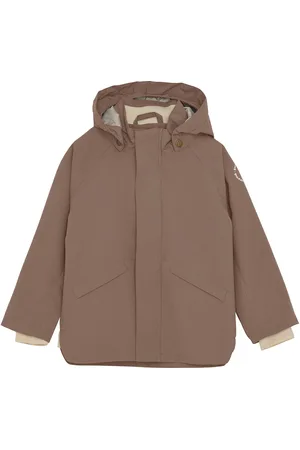 EN FANT Jacket Solid Outerwear Shell Clothing Shell Jacket Brown