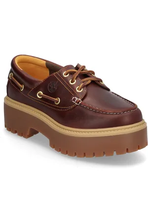 Timberland Boat Shoe Shoes Heels Heeled Loafers Brown