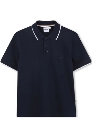 HUGO BOSS Short Sleeve Polo Tops T-shirts Polo Shirts Short-sleeved Polo Shirts Navy