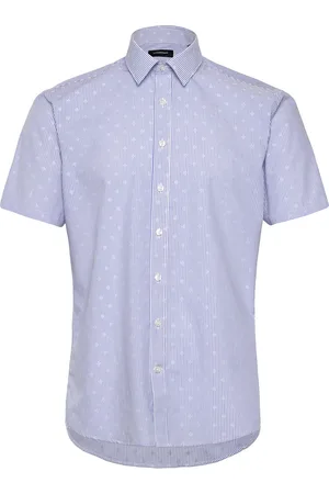 Lindbergh Shirt S/S Tops Shirts Short-sleeved Shirts Blue