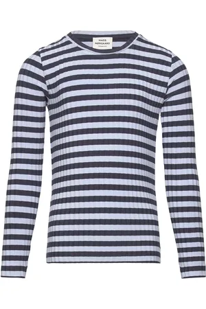 Mads Norgaard 5X5 Classic Stripe Talika Top Tops T-shirts Long-sleeved T-Skjorte Blue