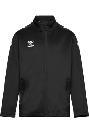 Hummel Hmlcore Xk Poly Zip Sweat Kids Tops Sweatshirts & Hoodies Sweatshirts Black