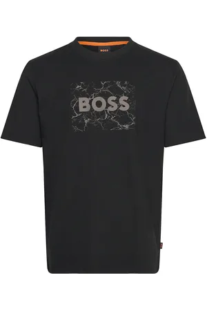 HUGO BOSS Te_Logospace Tops T-Kortærmet Skjorte Black