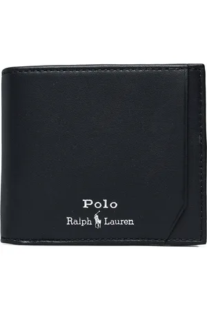 Ralph Lauren Smooth Leather Billfold Wallet Designers Wallets Classic Wallets Black