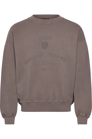 HAN Kjøbenhavn Citizen Printed Crewneck Designers Sweatshirts & Hoodies Sweatshirts Grey