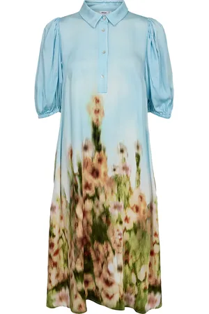 Numph Nuvikka Dress Kort Kjole Blue