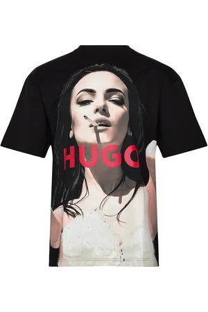 HUGO BOSS Duwedie Tops T-Kortærmet Skjorte Black