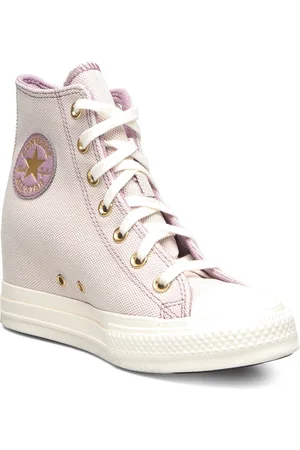 Converse Ctas Wedge Hi Orchid Dust/Egret/Gold Sport Sport Shoes Sport Sneakers Sport High Top Sneakers Pink