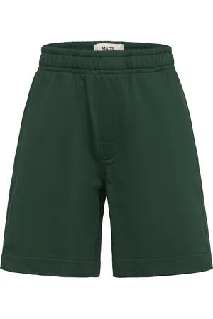 Mads Norgaard Light Terry Seano Shorts Bottoms Shorts Sweat Shorts Green